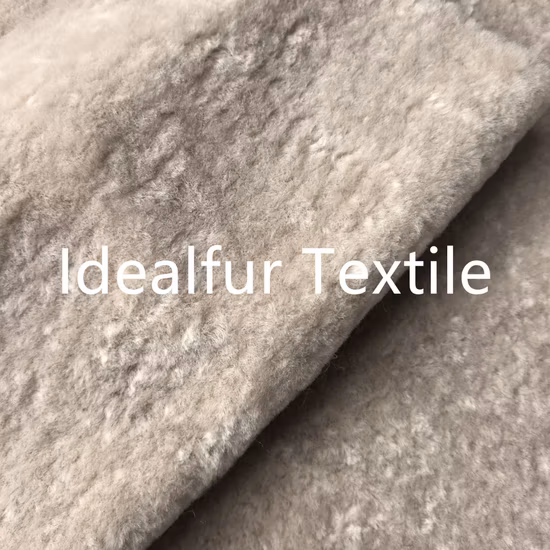 Pêssego Super Encaracolado Imitação de Lã Pele Falsa